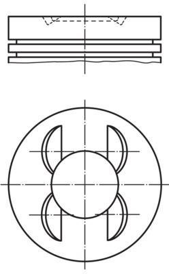 MAHLE 028PI00153002 Motor Piston Segman Komple Std 2015 Oncesi Vw Audi Seat Skoda Cmba Cxsa Czca Czcb Czdd